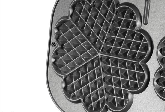 Kalp şeklinde waffle pişirme cihazı, 1200 W - Unold marka