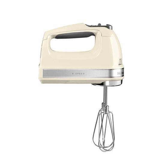 Mélangeur à main, 9 réglages de vitesse, 85 W, couleur « Almond Cream » - Marque KitchenAid