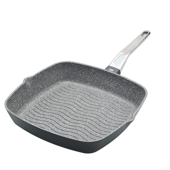 Grill serpenyő, 28 cm, alumínium - Kitchen Craft