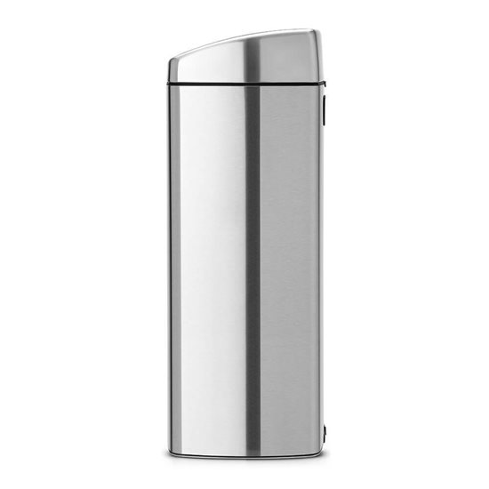 Taisnstūra "Touch Bin" miskaste, 25 L, Matt Steel - Brabantia