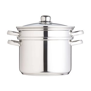 Multifunctional stainless steel cooking pot, 7.5 L - by Kitchen Craft