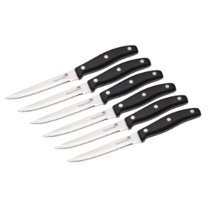 Sett med biffkniver, 6 deler, rustfritt stål – Kitchen Craft