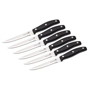 Set of steak knives, 6-piece, stainless steel - by Kitchen Craft