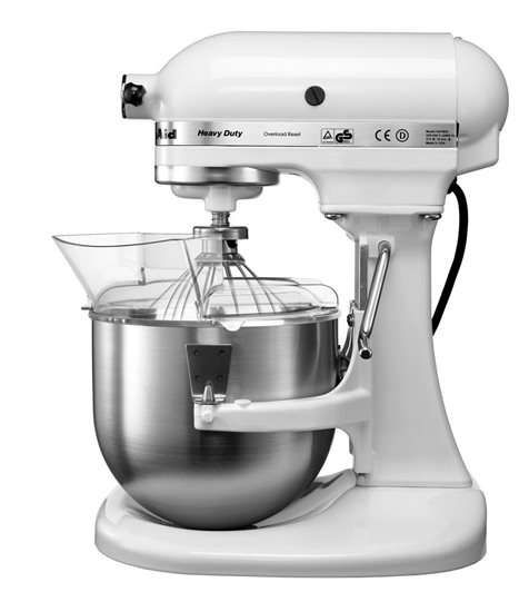 Profesionāls "Heavy Duty" Mikseris, 4.8L, Balta krāsa - KitchenAid zīmols