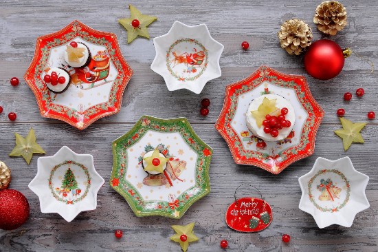 Porcelanasta skleda "Vintage Christmas", Ø 20 cm - Nuova R2S