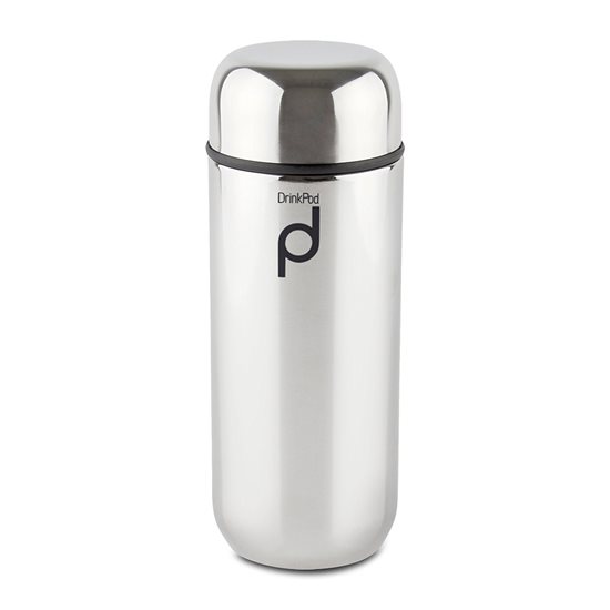 Tepelne izolovaná fľaša, nehrdzavejúca oceľ, 200 ml, "DrinkPod", Matte Silver - Grunwerg