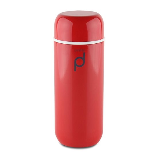 Thermally insulated bottle, stainless steel, 200 ml, "DrinkPod", Red - Grunwerg 