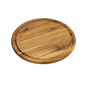 Servírovací tanier, akáciové drevo, 25 cm, hrúbka 1,5 cm - Kesper