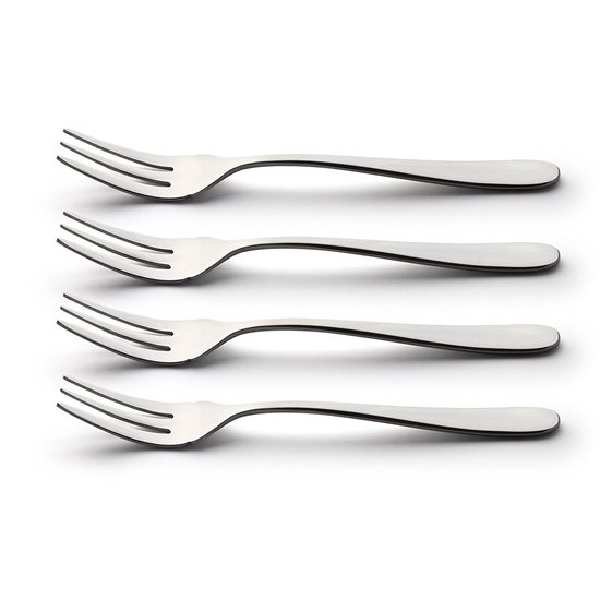 Set of 4 "Windsor" dessert forks, stainless steel - Grunwerg
