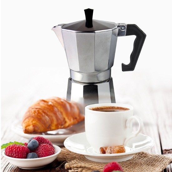 Cafetera "Cafe Ole Classic", 360 ml, aluminio - Grunwerg