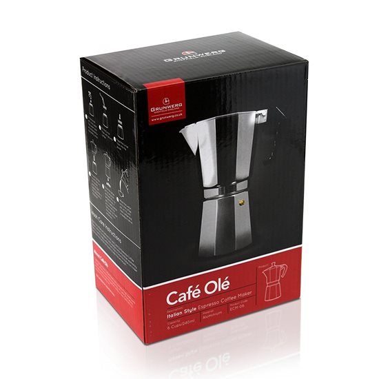 "Cafe Ole Classic" kahve makinesi, 240 ml, alüminyum - Grunwerg