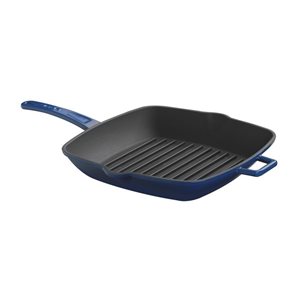 Square grill pan, 26 x 26 cm, blue - LAVA