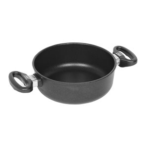 Deep frying pan, aluminum, 24 cm, height 8 cm - AMT Gastroguss