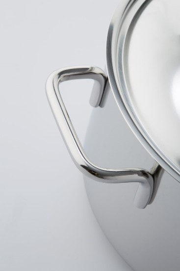 Kastrull med lock, 24 cm / 5,2 l "Apollo", rostfritt stål - Demeyere