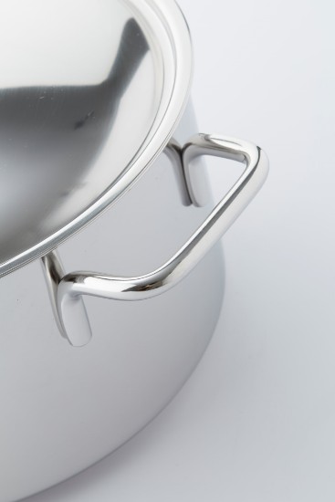 Kokkärl med lock, 28 cm / 8,4 l "Apollo", rostfritt stål - Demeyere