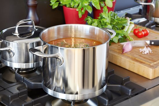 Cooking pot with lid, 24 cm/8 l, Atlantis range, stainless steel - Demeyere