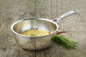 Padella conica, per cuocere in padella, 7 veli, 20 cm/2 l, gamma Atlantis, acciaio inox - Demeyere