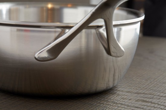 Poêle conique, pour cuisson sauté, 7 couches, 24 cm/3,3 l, gamme Atlantis, inox - Demeyere