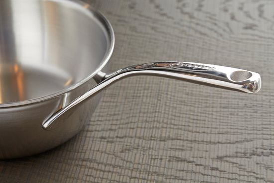 Saute frying pan, conical, 7-ply, 22 cm/2.5 l, Atlantis range, stainless steel - Demeyere