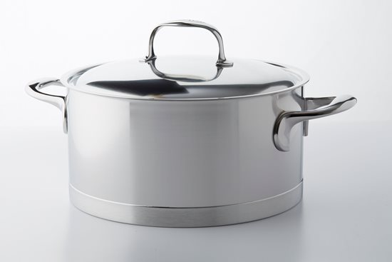 Saucepan with lid, 22 cm / 4 l, Atlantis range, stainless steel - Demeyere