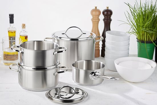 Cookware leagtha, 7 píosaí, "Resto, cruach dhosmálta - Demeyere