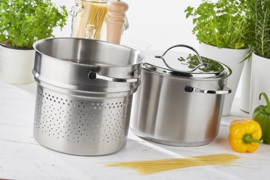 Sett for koking av pasta, 20 cm/4 l, spesialitetsserie, rustfritt stål - Demeyere