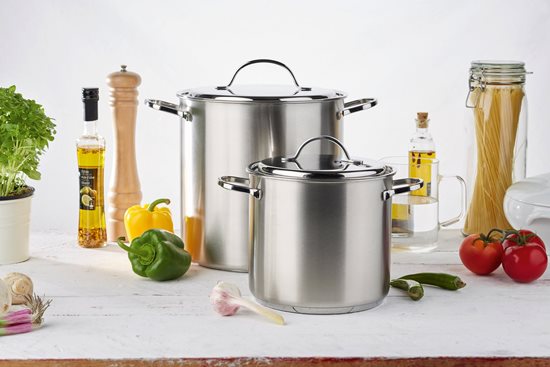 Cooking pot with lid, 24 cm/7 l "Resto", stainless steel - Demeyere