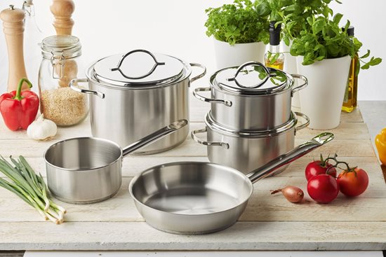 Cooking pot with lid, 24 cm/7 l "Resto", stainless steel - Demeyere