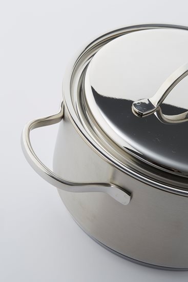 Saucepan with lid, 28 cm / 8 l "Resto", stainless steel - Demeyere