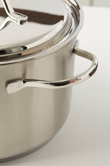 Casserole avec couvercle, 20 cm/3 l «Resto», acier inoxydable - Demeyere