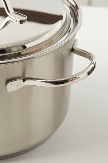 Saucepan with lid, 22 cm / 4 l "Resto", stainless steel - Demeyere