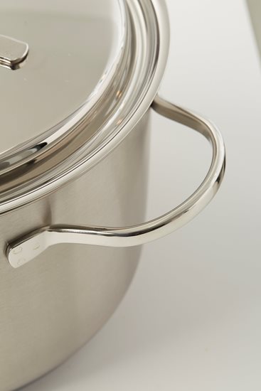 Saucepan with lid, 28 cm / 8 l "Resto", stainless steel - Demeyere