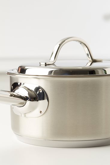 Saucepan with lid, 18 cm / 2.2 l "Resto", stainless steel - Demeyere