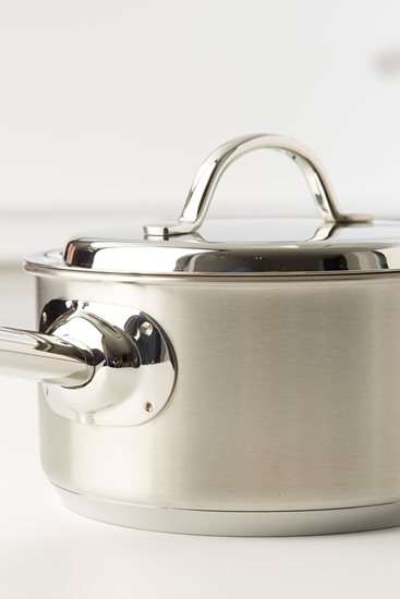 Saucepan with lid, 20 cm / 3L, "Resto", stainless steel - Demeyere