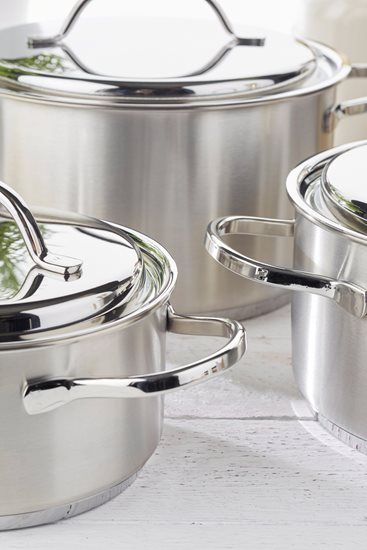 Saucepan with lid, 28 cm / 8 l "Resto", stainless steel - Demeyere