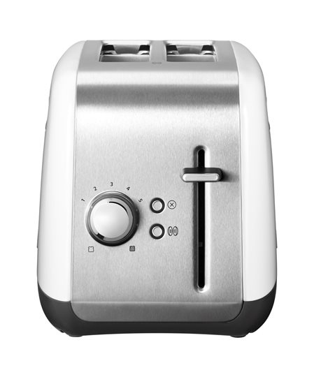 Toaster provided with 2 slots and 5 browning levels, 1100W, <<White>> - KitchenAid