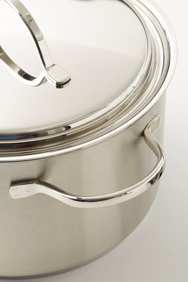 Saucepan with lid, 28 cm / 8 l "Resto", stainless steel - Demeyere