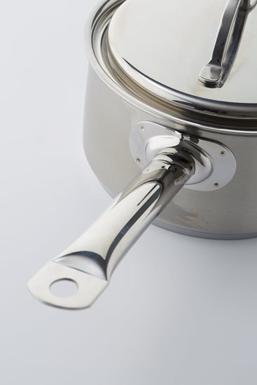 Milk pan with lid, 14 cm /1 l "Resto", stainless steel - Demeyere