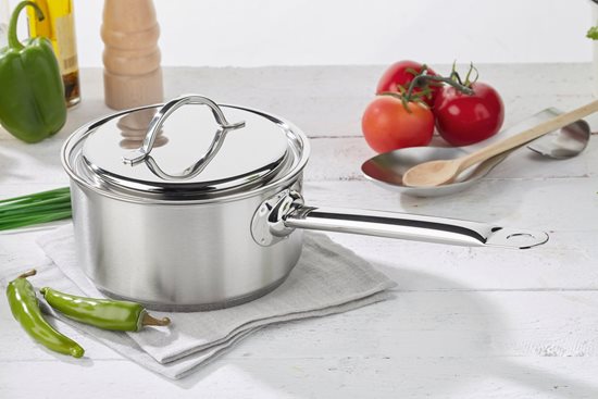 Casserole avec couvercle, 16 cm / 1,5 l « Resto », acier inoxydable - Demeyere