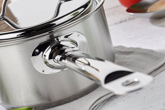 Panela em aço inox, com tampa, 14cm/1L, "Resto" - Demeyere