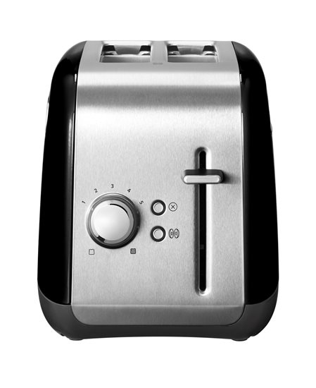 Toaster provided with 2 slots and 5 browning levels, 1100W, Onyx Black - KitchenAid