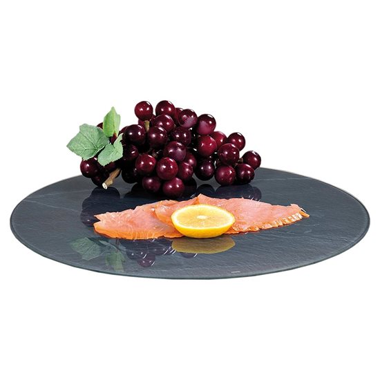 Forgó tányér, 35,5 cm, üveg - Kesper