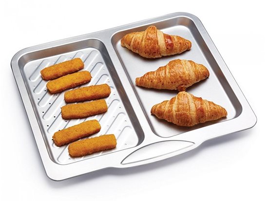 Double-compartmentalized tray, 40 x 35.5 cm - by Kitchen Craft