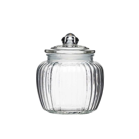 Art-Deco jar, 600 ml, glass - by Kitchen Craft