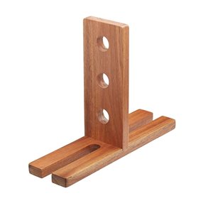 Holder for bottles and drinking glasses, 35 x 27 x 10 cm, made from wood - Kitchen Craft