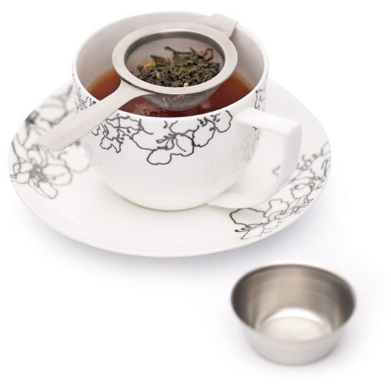 LE'XPRESS zeef voor thee, met houder, roestvrij staal - Kitchen Craft