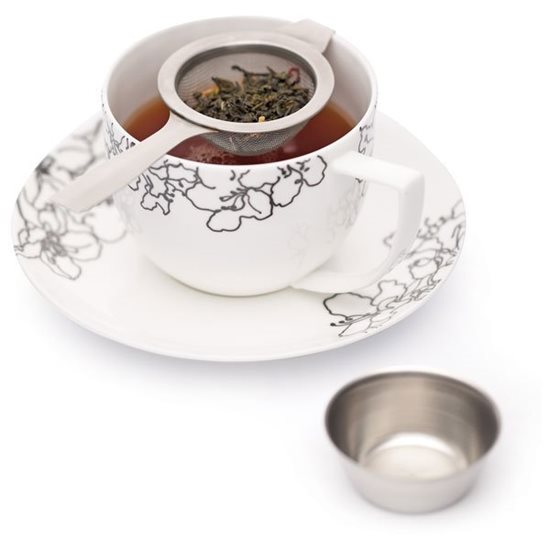 LE'XPRESS strainer for tea, with holder, stainless steel - Kitchen Craft