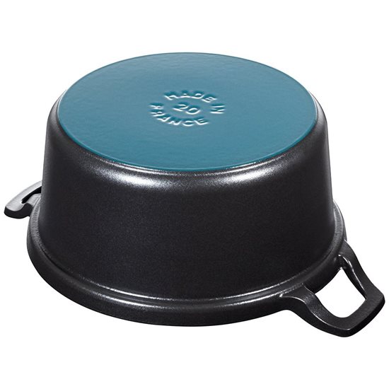 Garnek do gotowania Cocotte wykonany z żeliwa 20 cm/2,45 l "La Coquette", Black - Staub