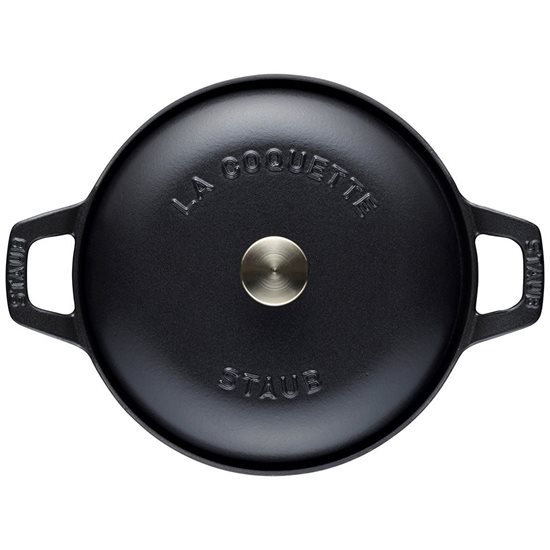 Cocotte cooking pot made of cast iron 20 cm/2.45 l  "La Coquette", Black - Staub 