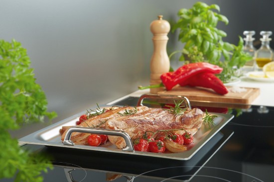 Teppanyaki tray 7-ply, 53 x 32.5 cm/GN 1/1, "Specialties", stainless steel - Demeyere